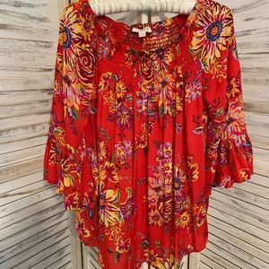 Modal 3/4 Sleeve On or Off Shoulder Blouse, S.